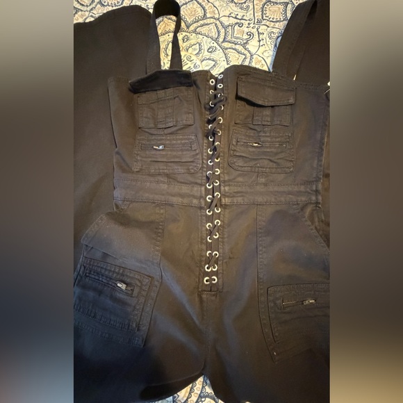 Good American twill lace up utility jumpsuits size m NWT - Picture 5 of 16